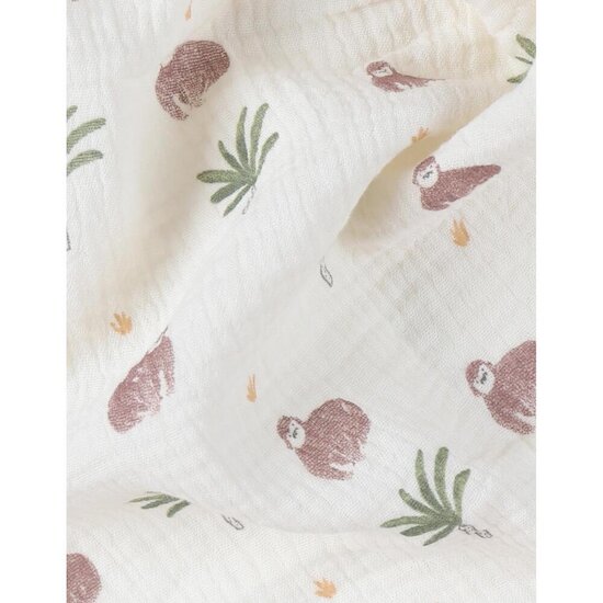 Noukie's Set de 2 langes M&m25 Cute Gorilla Ecru 100x100 cm