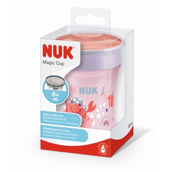 Nuk Magic Cup 360 silicone  Rose  230 ml / 8 mois+