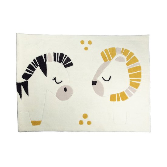Sauthon Tapis de chambre Pluche Et Pompon 130x90 cm