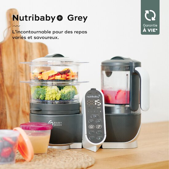 Babymoov Robot multifonction Nutribaby Plus Industrial Grey  Babymoov Robot multifonction Nutribaby Plus Industrial Grey