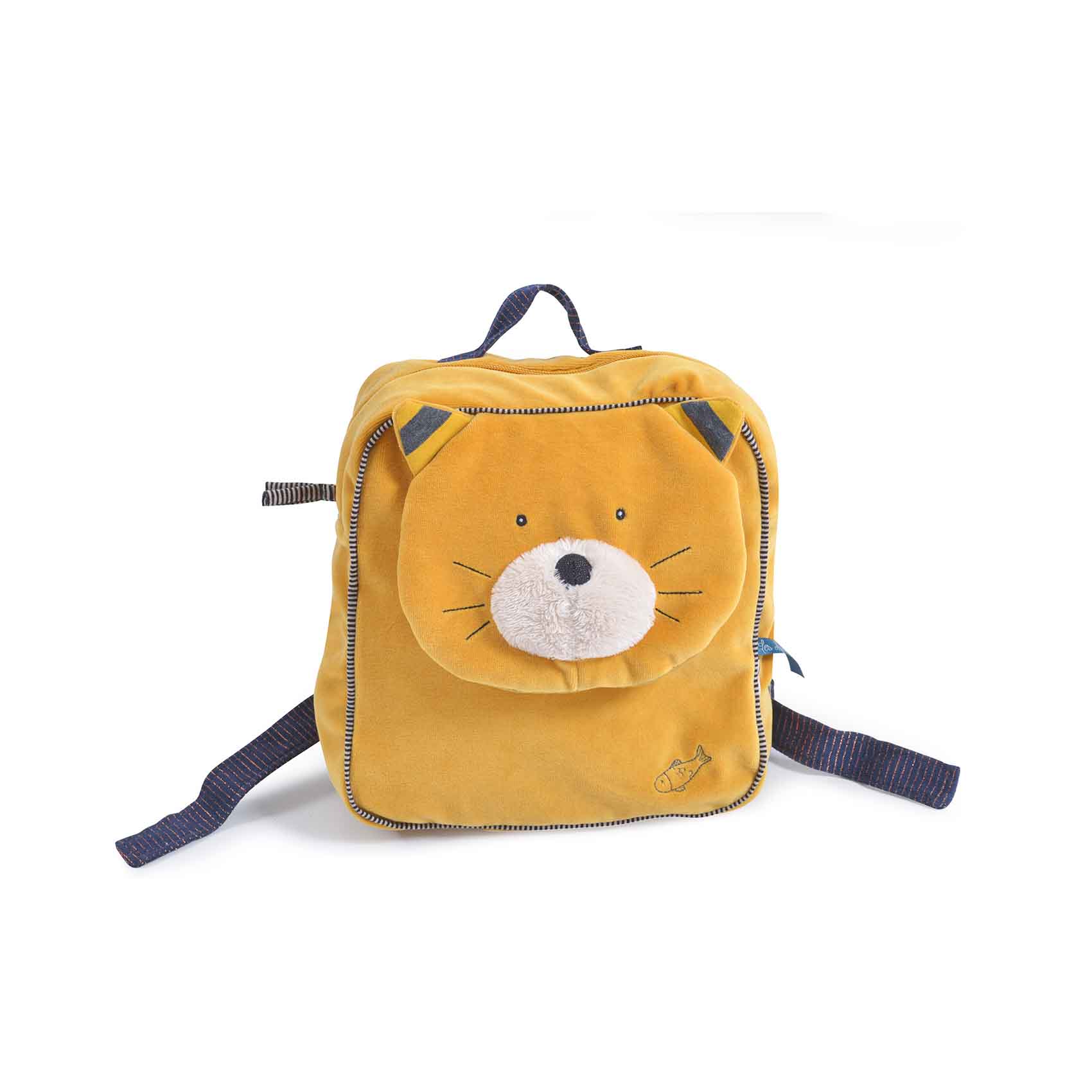 MOULIN ROTY - Sac À  Dos Chat Les Moustaches JAUNE Moulin Roty