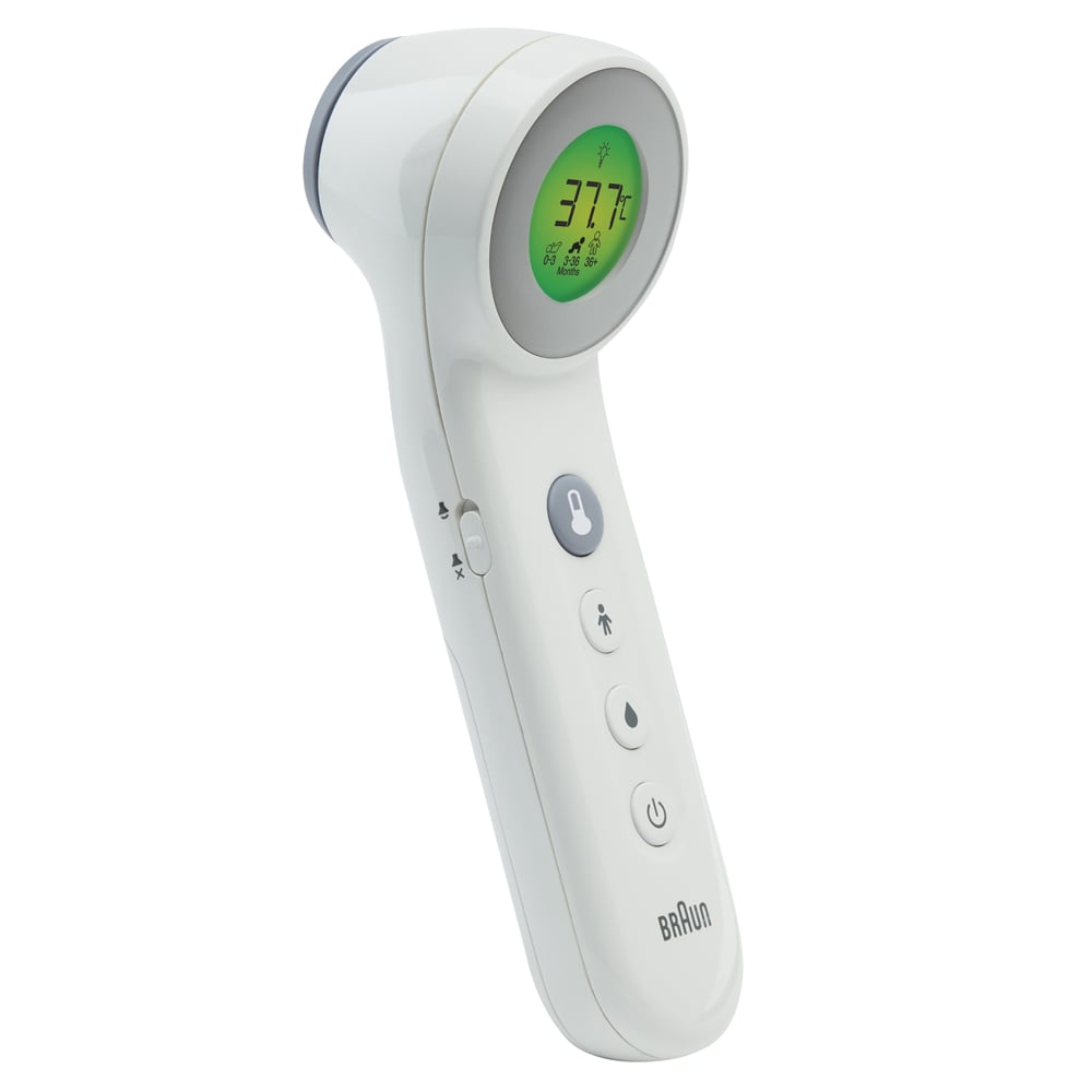 Thermomètre sans contact + contact âge précision BLANC Braun