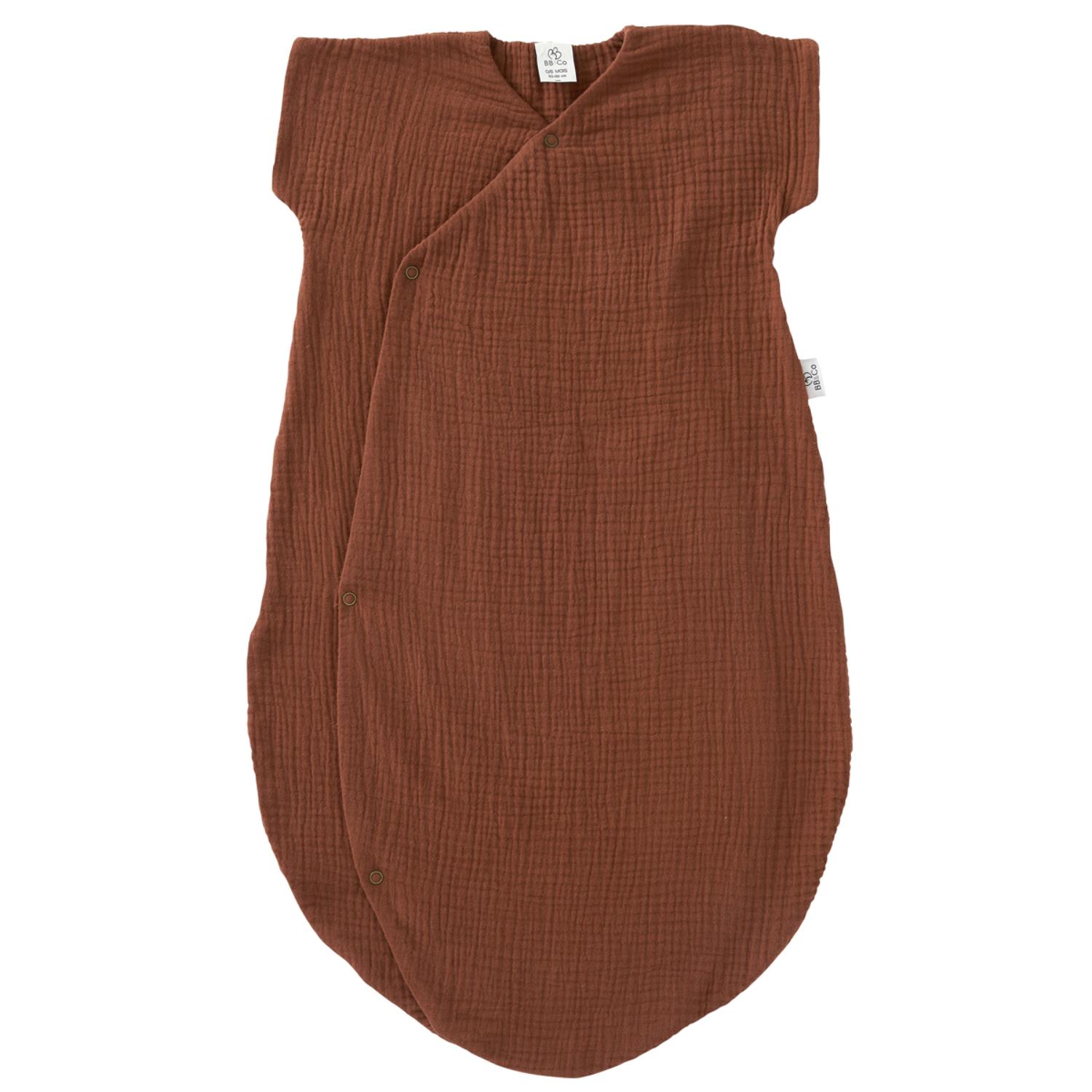 Gigoteuse d'été en gaze forme kimono Mix&Match MARRON BB&Co