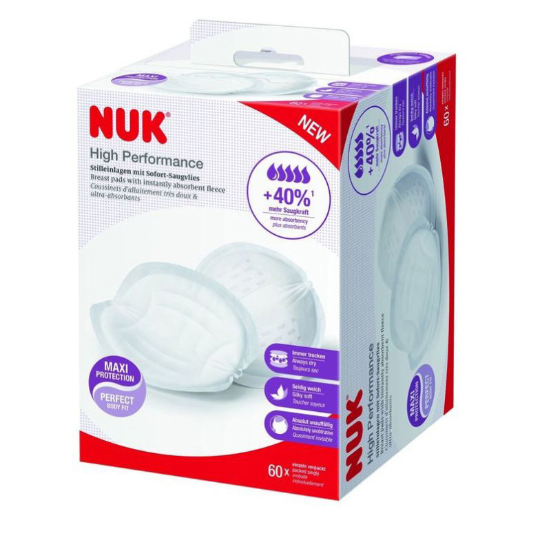 NUK - 60 Coussinets Allaitement High Performance BLANC Nuk