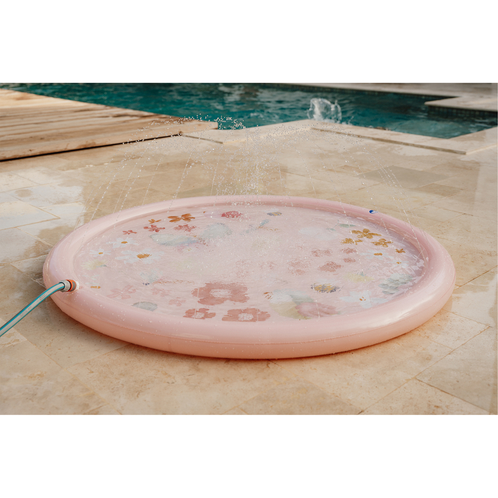 LITTLE DUTCH - Tapis de jets d'eau - Flowers & Butterflies ROSE Little Dutch