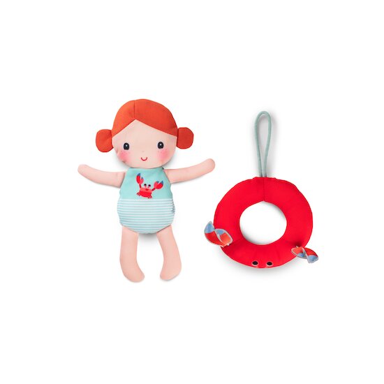 Lilliputiens Poupée de bain Axelle Rouge, Bleu  Lilliputiens Poupée de bain Axelle Rouge, Bleu