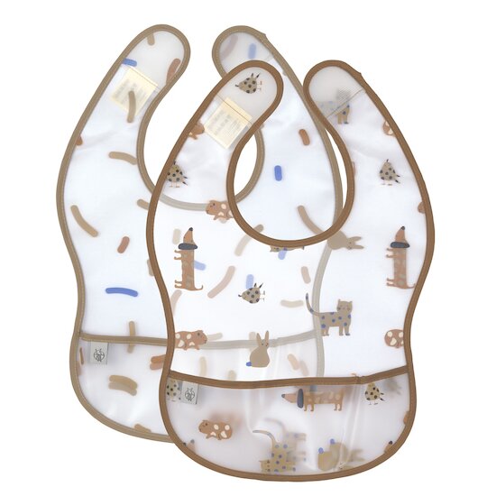 Lässig Lot de 2 bavoirs avec poche EVA Little Mateys Bleu royal 6-24 mois Lässig Lot de 2 bavoirs avec poche EVA Little Mateys Bleu royal 6-24 mois