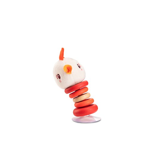 Lilliputiens Hochet swing à ventouse Paulette Rouge, Blanc  Lilliputiens Hochet swing à ventouse Paulette Rouge, Blanc