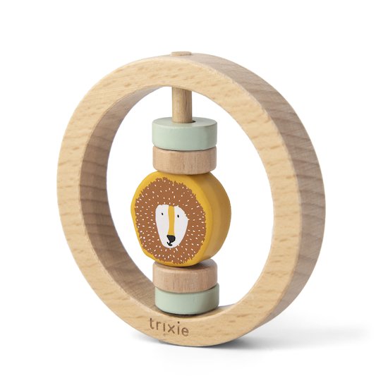 Trixie Hochet rond en bois - Mr. Lion  