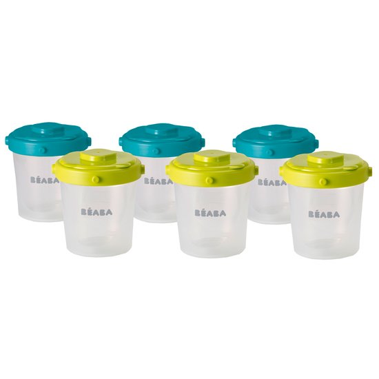 Béaba 6 portions clip 2ème âge Assortiment 200 ml