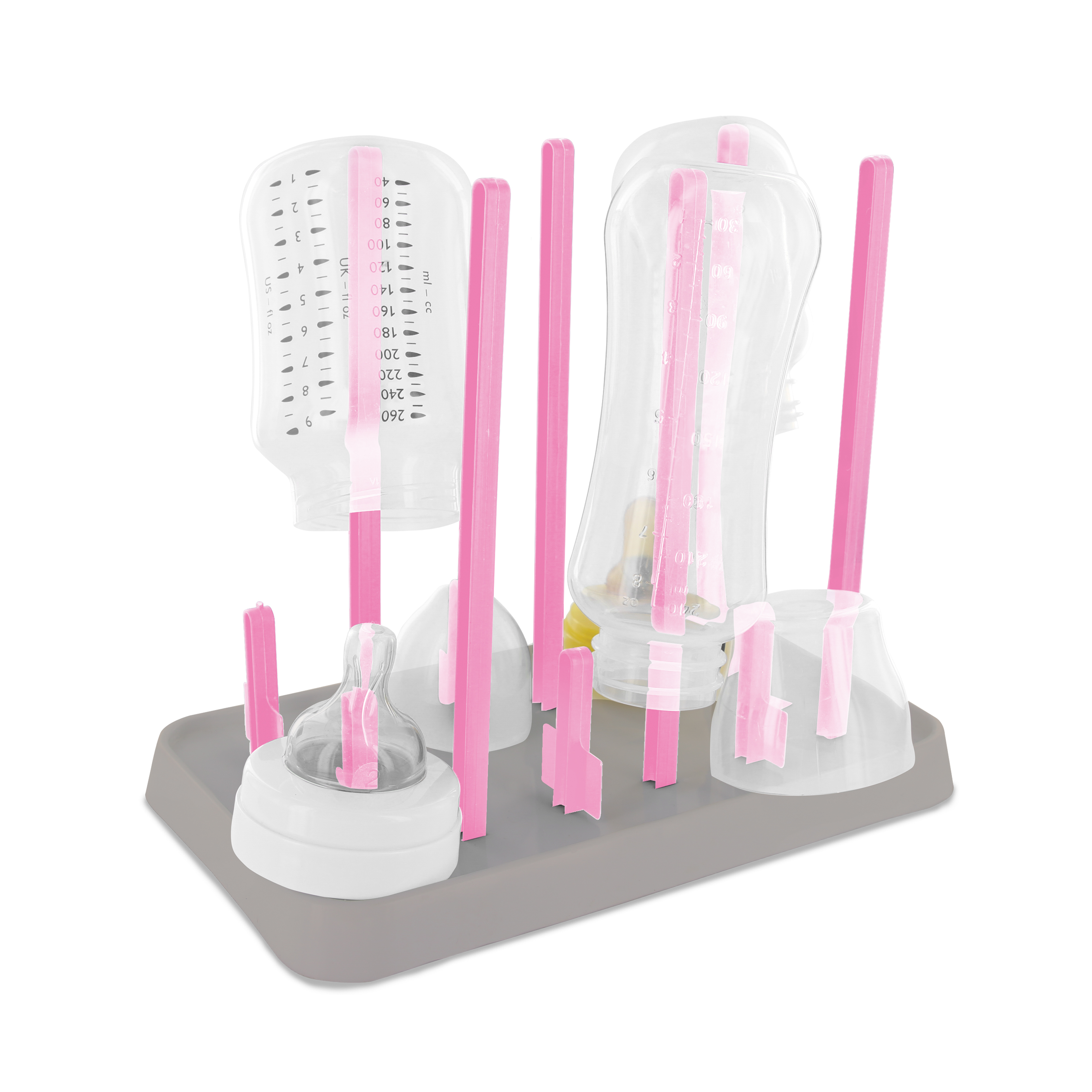 Egouttoir a biberons x8 ROSE Hello Kids