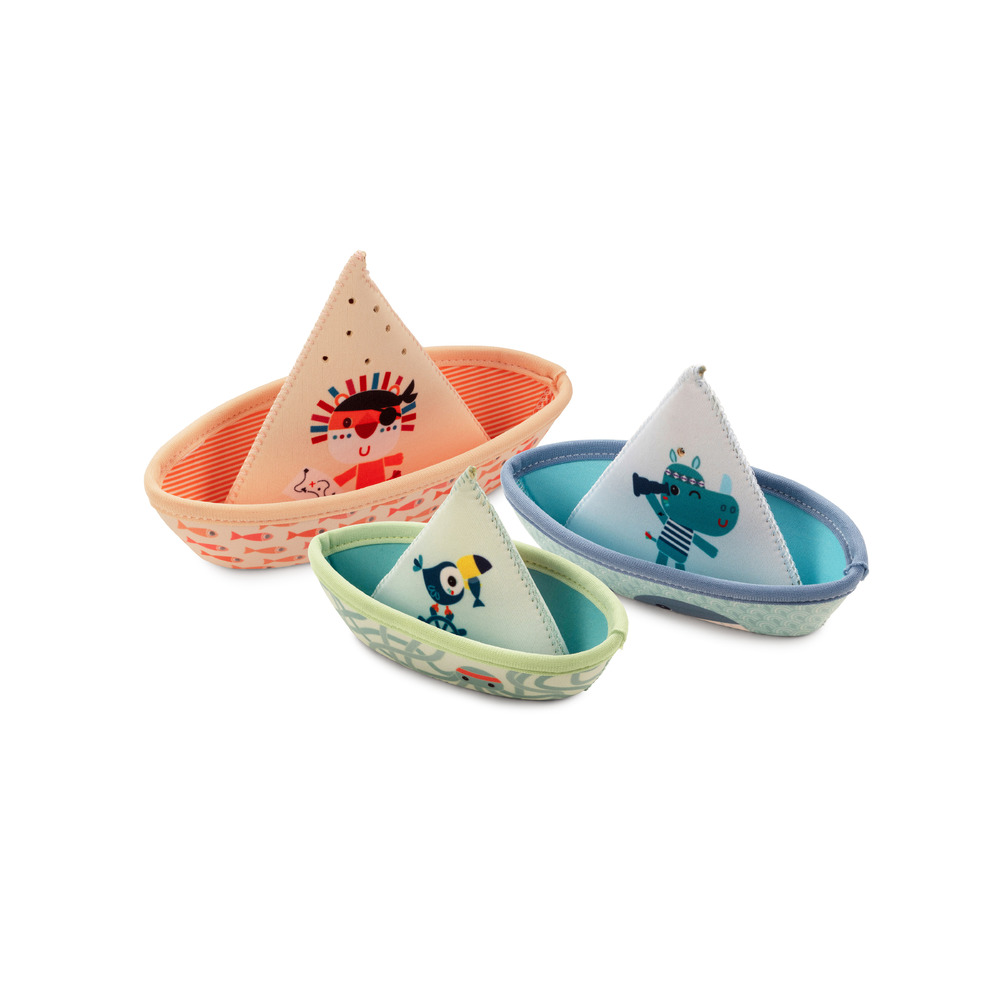 3 bateaux de bain Jungle MULTICOLORE Lilliputiens