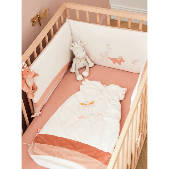 Noukie's Tour de lit veloudoux Pop rose  Noukie's Tour de lit veloudoux Pop rose