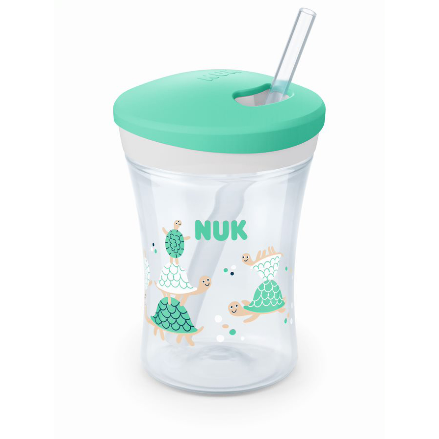 Tasse Action Cup - Paille silicone MULTICOLORE Nuk