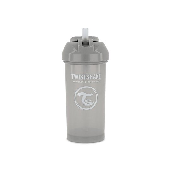 Twistshake Tasse à paille Pastel Gris  360 ml