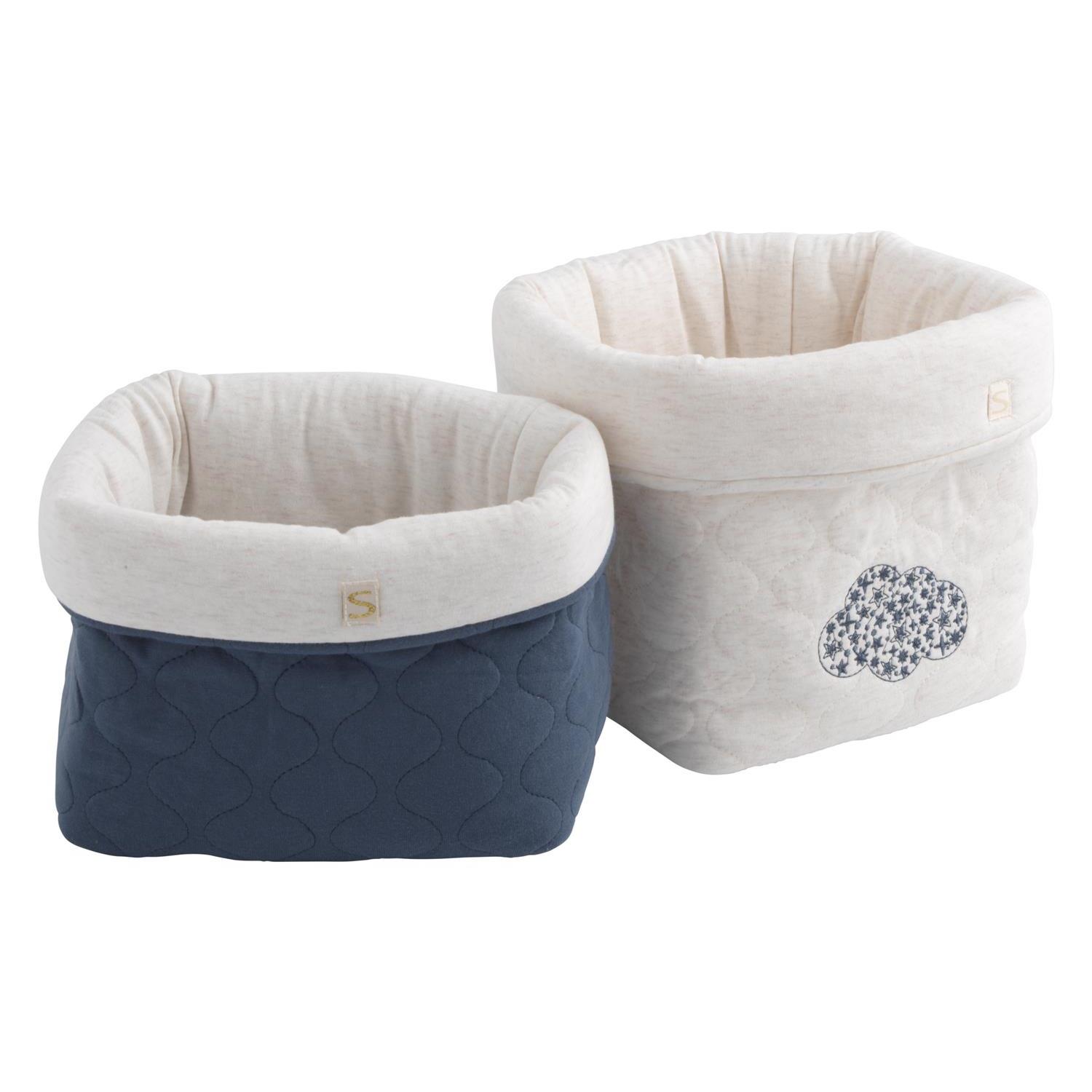 Lot de 2 Panières Petit Nuage BLEU Sauthon