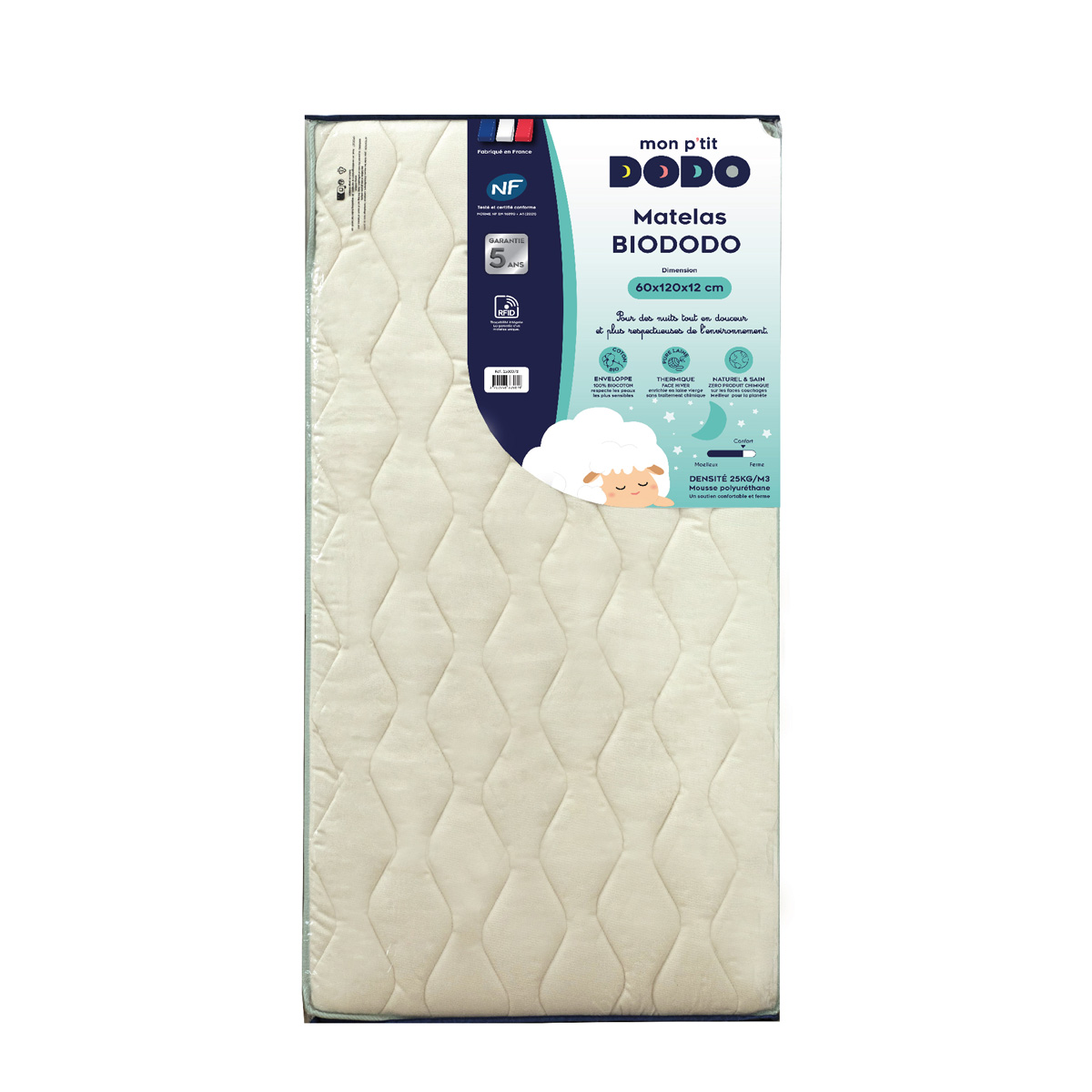 Matelas Biododo BLANC Mon P'tit Dodo