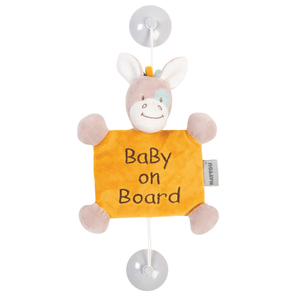 Baby on Board Tim le cheval Tim & Tiloo ORANGE Nattou