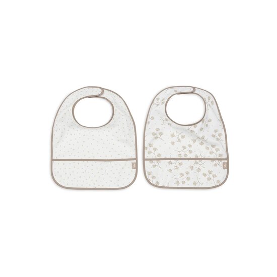 Jollein Lot de 2 Bavoirs imperméable Leafy Dreams Multicolore 