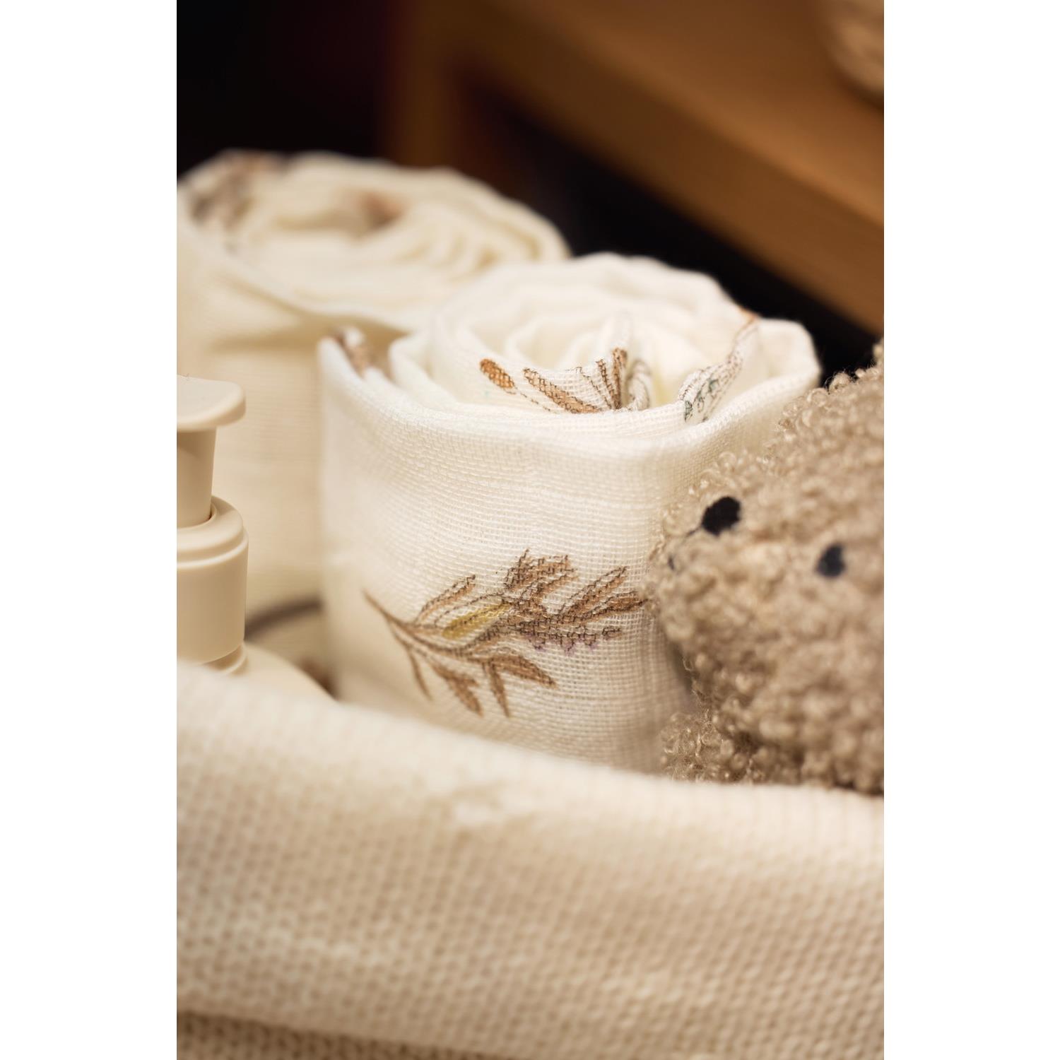 Jollein - Lange Gaze de Coton Riverside Lot de 3 MULTICOLORE Jollein