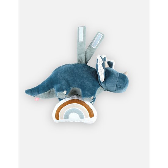 Noukie's Peluche Musicale Veloudoux Dino Ops Tiga & Stegi Bleu  Noukie's Peluche Musicale Veloudoux Dino Ops Tiga & Stegi Bleu