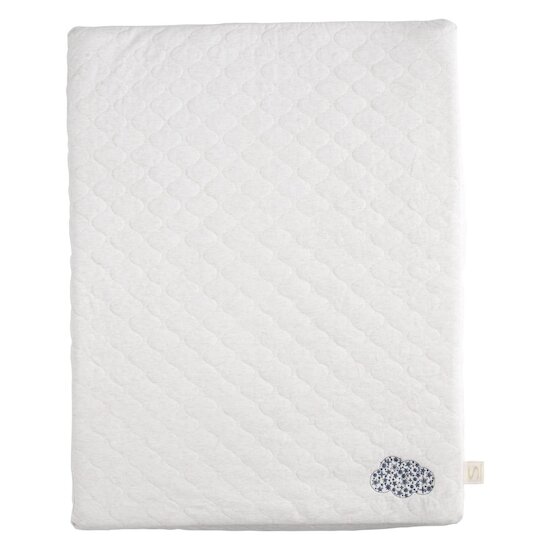Sauthon Matelas à langer + Serviette Petit Nuage Beige Chiné/Bleu orage  Sauthon Matelas à langer + Serviette Petit Nuage Beige Chiné/Bleu orage