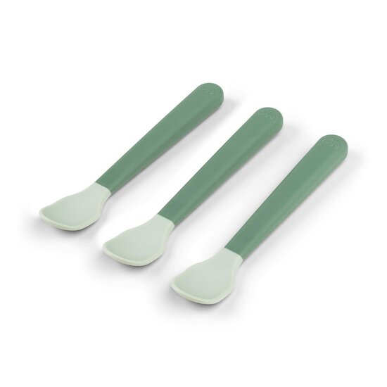 Done by Deer Cuillère bébé Foodie Easy-grip lot de 3 Vert  Done by Deer Cuillère bébé Foodie Easy-grip lot de 3 Vert