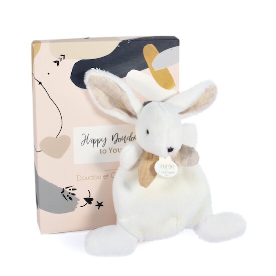 Doudou & Compagnie Doudou Happy Wild Blanc 17 cm