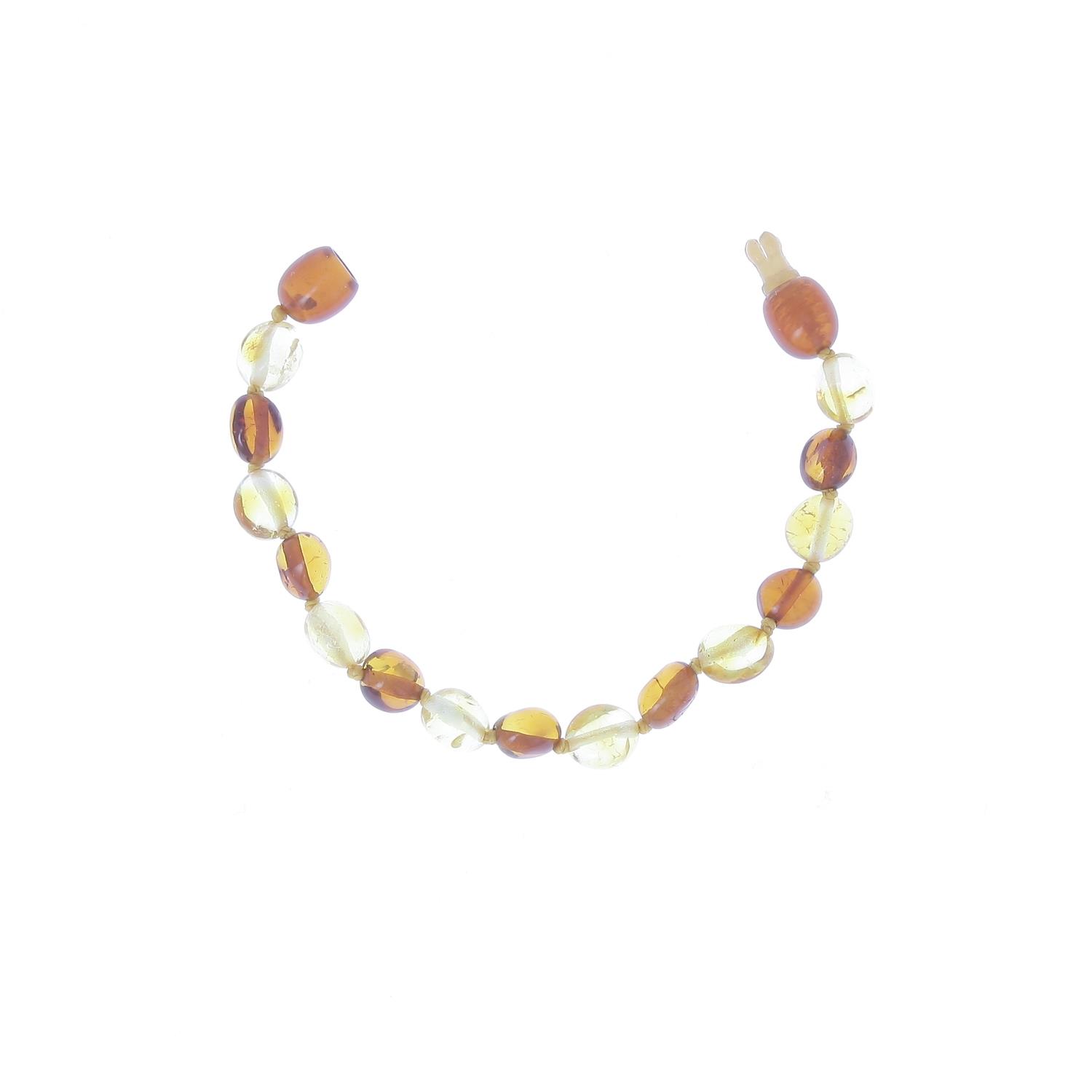 Bracelet enfant en ambre de la Baltique - forme olives MULTICOLORE BalticWay
