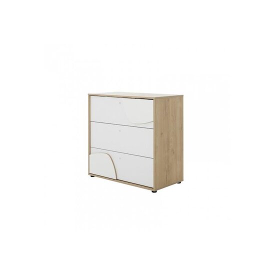 Galipette Commode 3 tiroirs Basile Châtaignier naturel  Galipette Commode 3 tiroirs Basile Châtaignier naturel