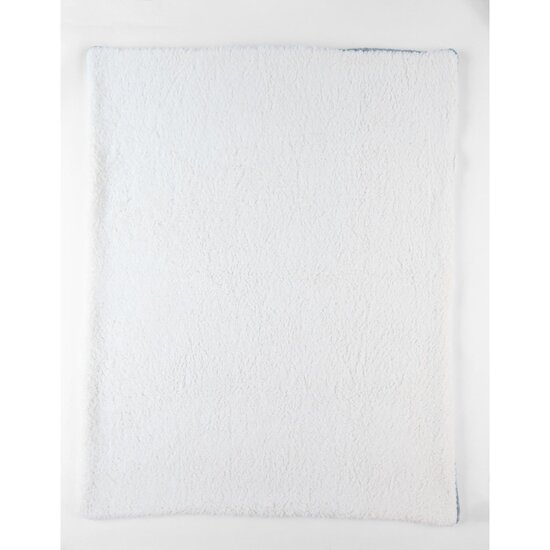 Noukie's Couverture tricot avec sherpa M&M24 Bleu 75x100 cm Noukie's Couverture tricot avec sherpa M&M24 Bleu 75x100 cm