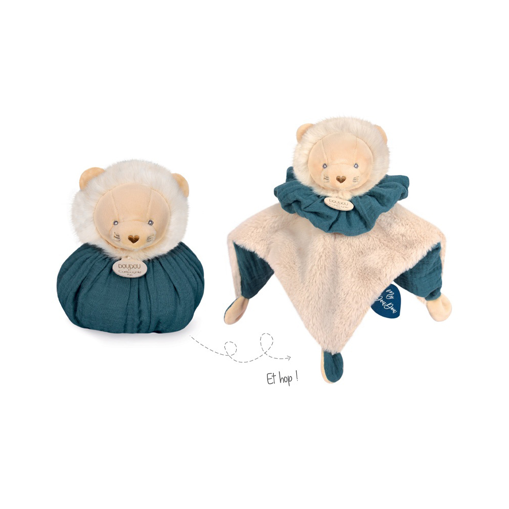 Doudou & Compagnie - Doudou boule BLEU Doudou & Compagnie