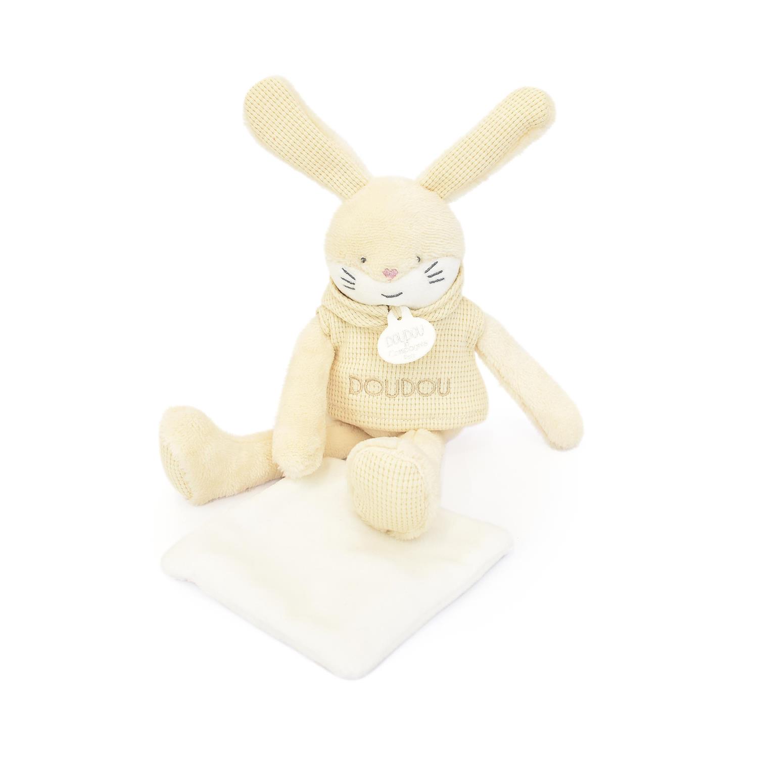 Doudou & Compagnie - Peluche Sweety lapin ROSE Doudou & Compagnie