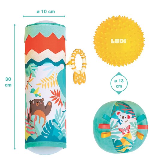 Ludi Coffret tube et balles Multicolore 6 mois Ludi Coffret tube et balles Multicolore 6 mois