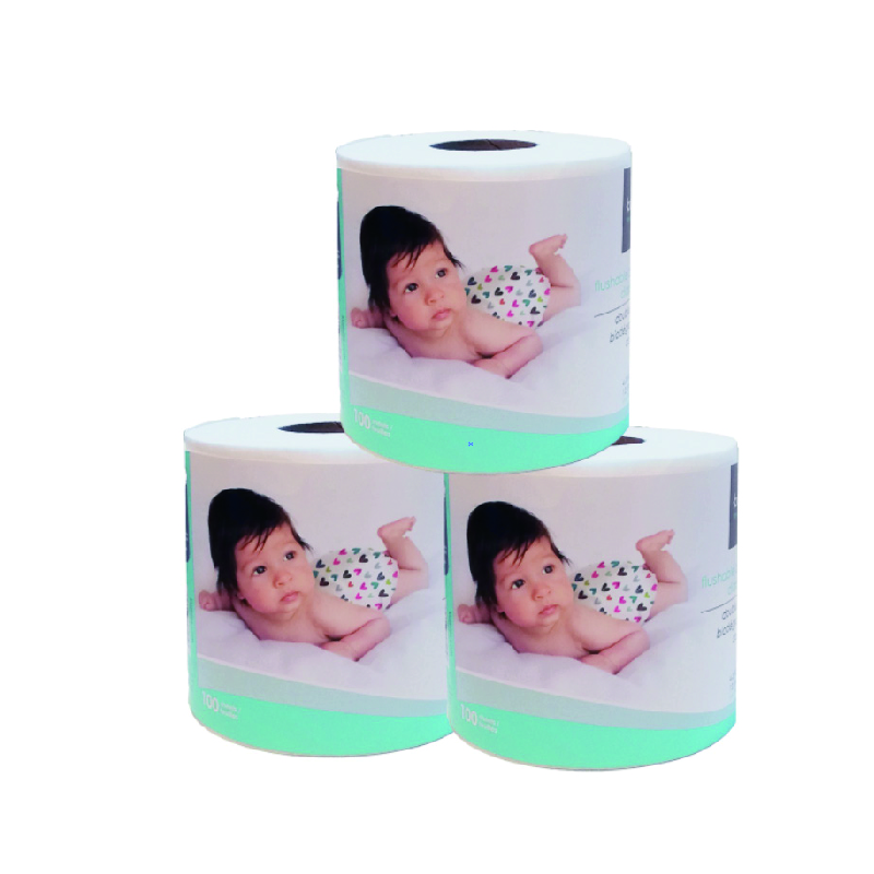 Doublure absorbante coton rouleau pour couche lavable kushies BLANC Kushies