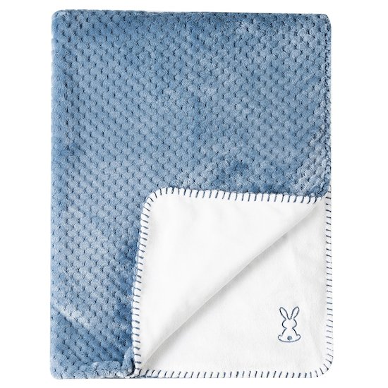 Nattou Lapidou Couverture pineapple Supersoft Bleu / Blanc 75x100 cm