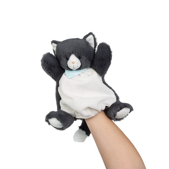 Kaloo Doudou marionnette Chat Chamallow Gris 24 cm