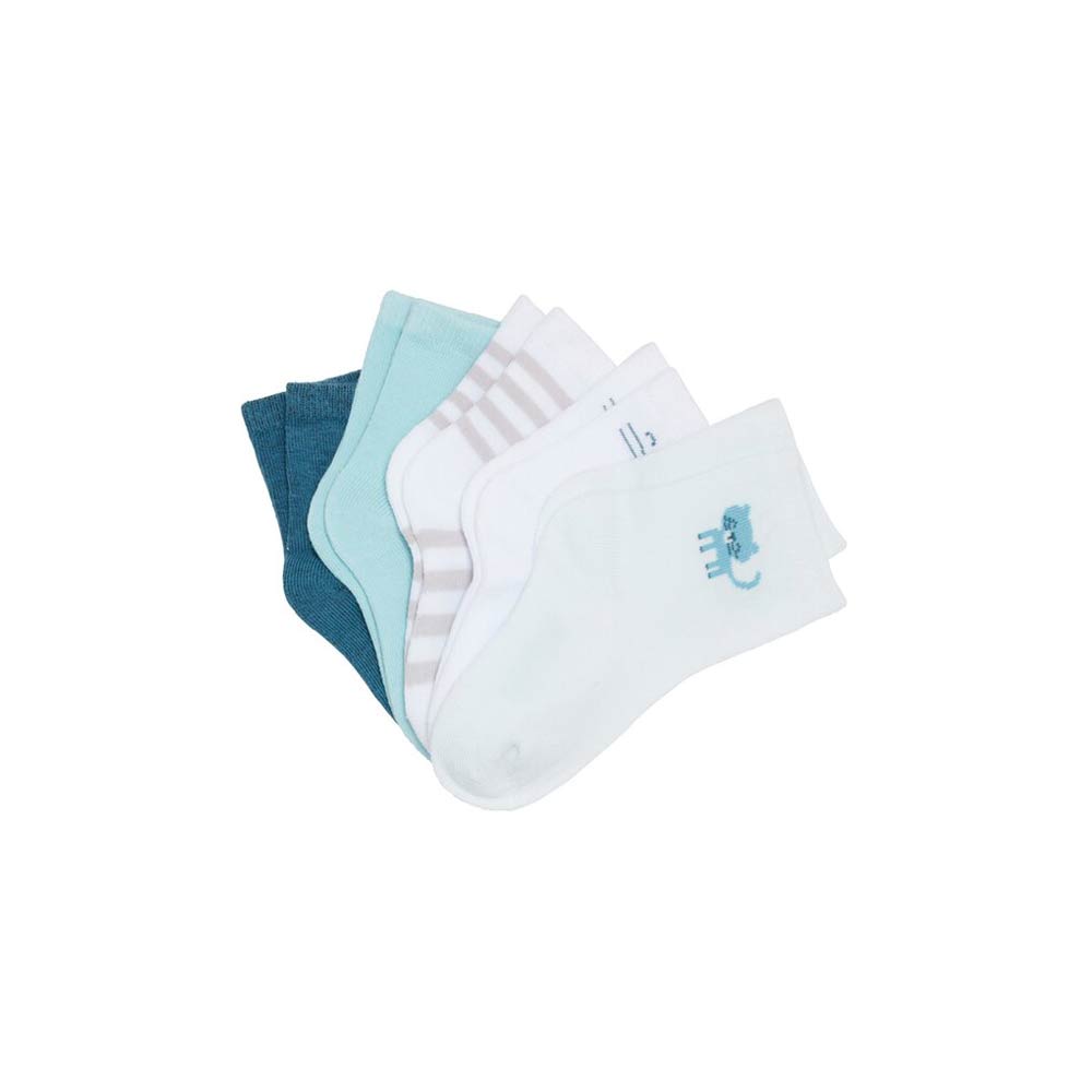 P’tit bisou - Lot de 5 paires de chaussette Mes Essentiels BLANC P’tit bisou