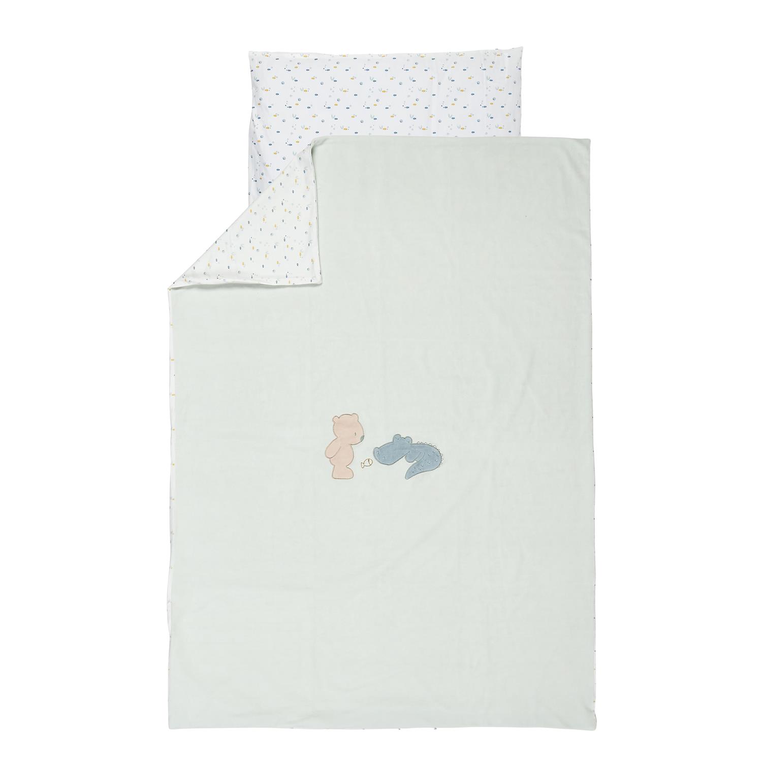 Housse de couette et taie d'oreiller MULTICOLOR Nattou