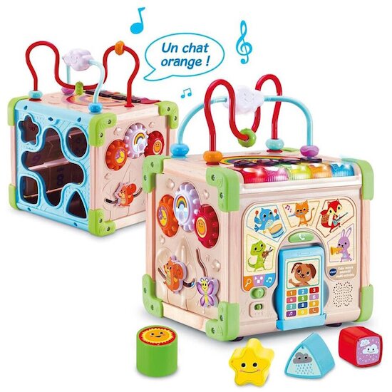 Vtech Baby Cube nature interactif multiactivité Marron  Vtech Baby Cube nature interactif multiactivité Marron