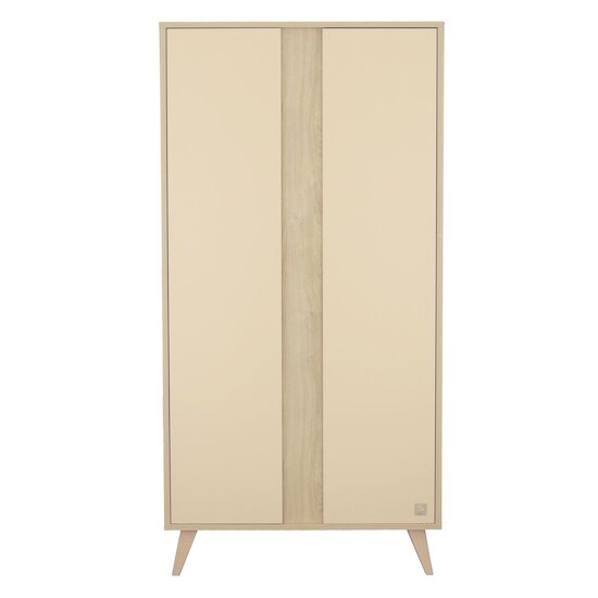 Sauthon Armoire 2 portes Mélinée Chêne Sépia/Crème/Hêtre Vernis  Sauthon Armoire 2 portes Mélinée Chêne Sépia/Crème/Hêtre Vernis