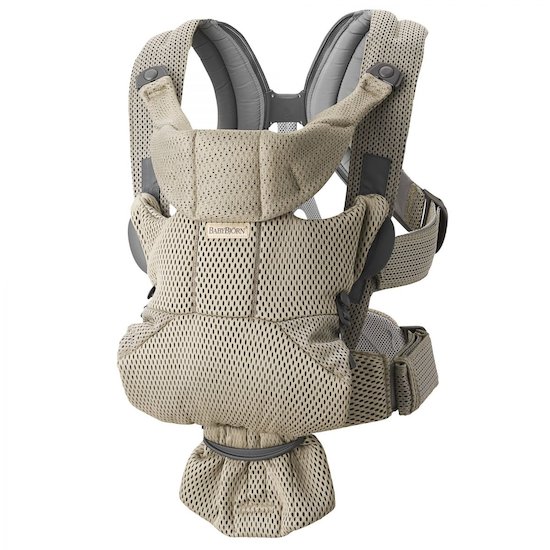 BabyBjörn Porte-bébé Move Gris-Beige, Mesh 3D 