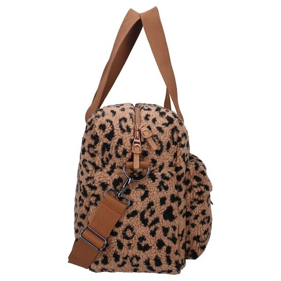 Kidzroom Sac à langer sherpa léopard Caramel  Kidzroom Sac à langer sherpa léopard Caramel