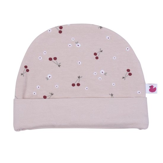 BB&Co Bonnet doublé imprimé cerises 