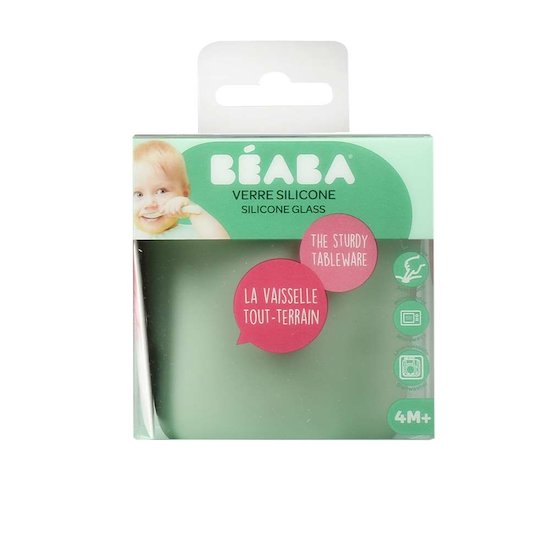 Béaba Verre silicone sage green 160 ml Béaba Verre silicone sage green 160 ml
