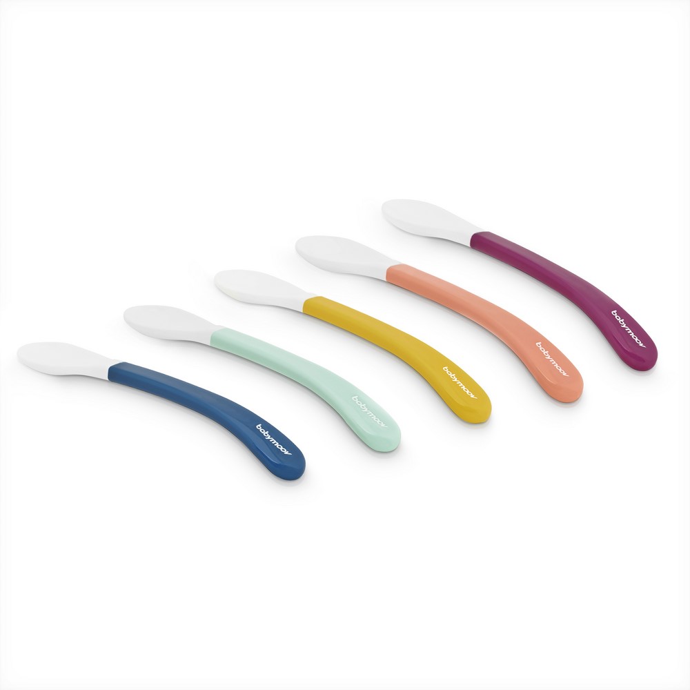 BABYMOOV - 5 cuillères 2e âge MULTICOLORE Babymoov