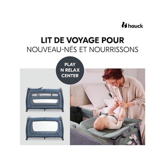 Hauck Lit parapluie Play N Relax Center Dark Blue  Hauck Lit parapluie Play N Relax Center Dark Blue