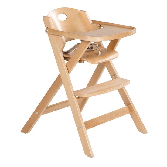 Roba Chaise haute pliable Bois Naturel  Roba Chaise haute pliable Bois Naturel