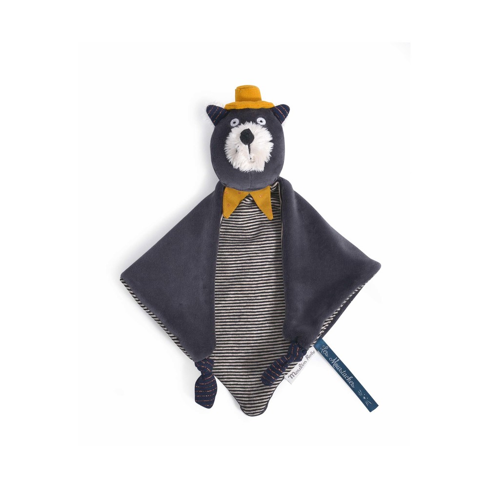 MOULIN ROTY - Doudou chat Alphonse Les Moustaches GRIS Moulin Roty