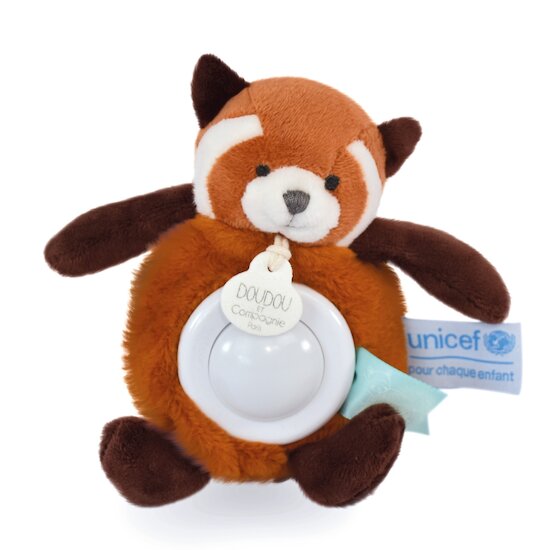 Doudou & Compagnie UNICEF veilleuse Panda roux Orange 20 cm